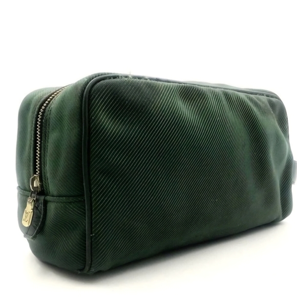 Louis Vuitton Handbags - Louis Vuitton Taiga Parana Epicea Green Canvas Leather Clutch Pouch/ Bag (GUC)